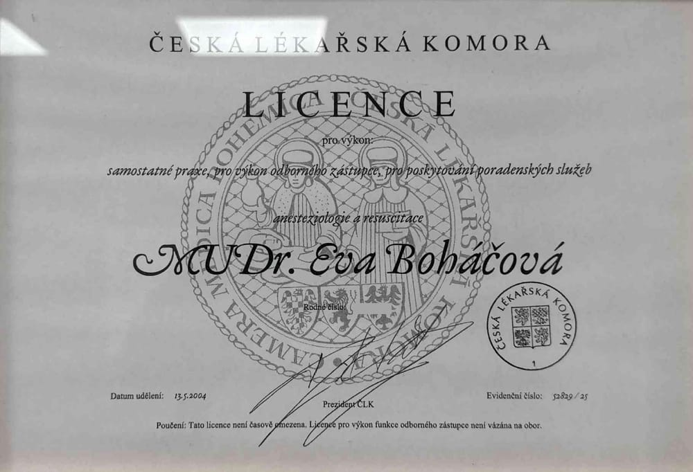 MUDr. Eva Boháčová — 2